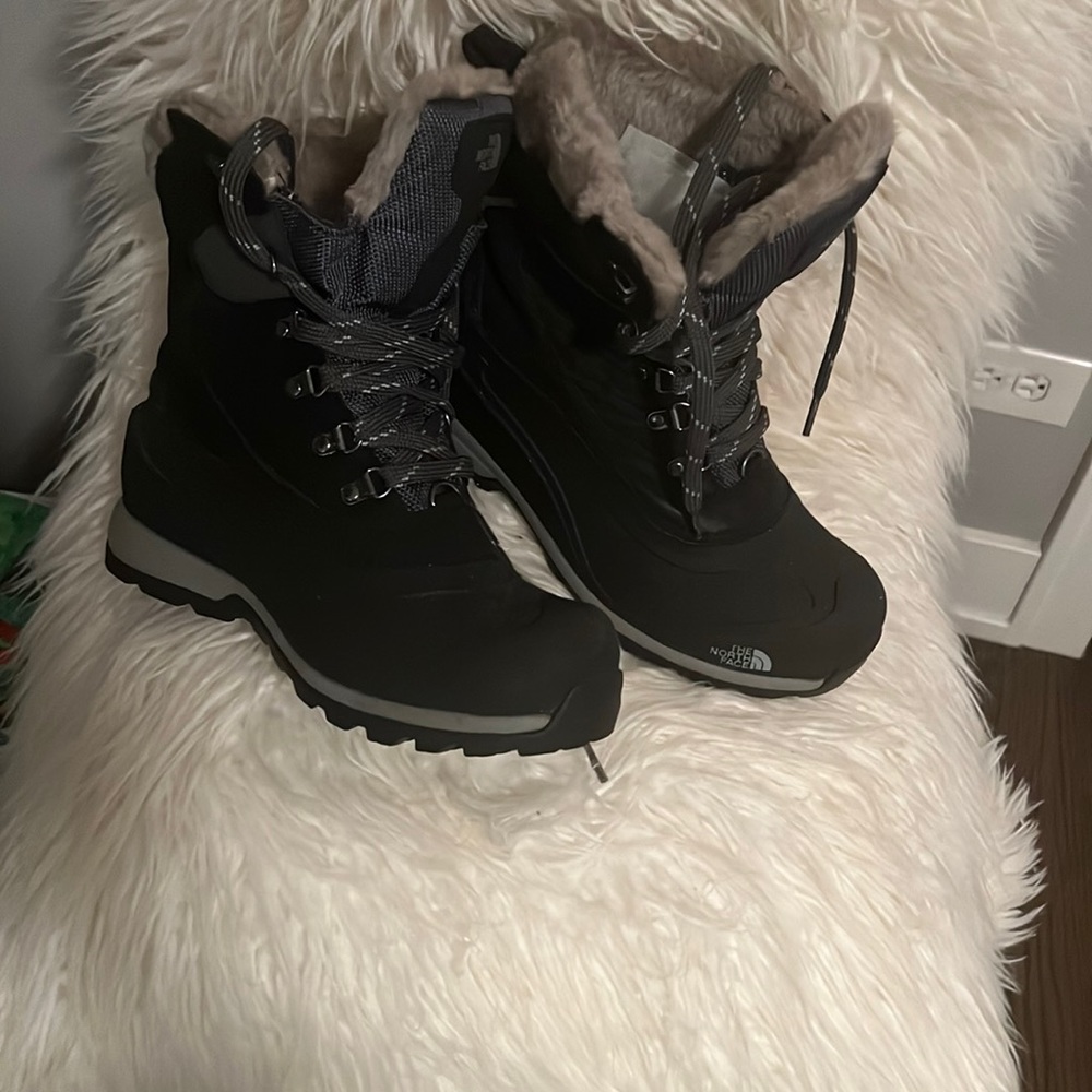 NEW ALERT 🚨 The North Face New Grey Black with Grey fur inside